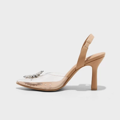 Women's Misty Slingback Heels - A New Day™ Clear 2 Women's Misty Slingback Heels - A New Day™ Clear