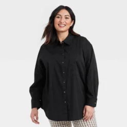 Women's Long Sleeve Oversized Button-Down Boyfriend Shirt - A New Day™ 8 Women's Long Sleeve Oversized Button-Down Boyfriend Shirt - A New Day™ -A New Day GUEST 0a9b128d 5ba3 4929 b93a 77289b6f5639