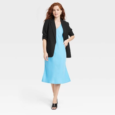 Women's Relaxed Fit Essential Blazer - A New Day™ Black 4 Women's Relaxed Fit Essential Blazer - A New Day™ Black - Image 2