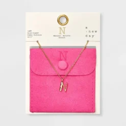 Gold Dipped Cubic Zirconia Initial Pendant Necklace - A New Day™ Gold -A New Day GUEST 17981f70 4670 4a52 afd5 2bf371d20ab5