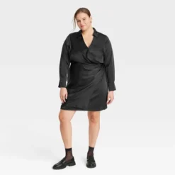 Women's Long Sleeve Satin Shirtdress - A New Day™ 9 Women's Long Sleeve Satin Shirtdress - A New Day™ -A New Day GUEST 18f10df7 6b52 43de 9be7 de226a9f2787