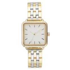 Women's Square Face Watch - A New Day™ Light Silver