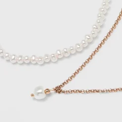 Pearl Pendant Necklace Set 2pc - A New Day™ Gold 7 Pearl Pendant Necklace Set 2pc - A New Day™ Gold -A New Day GUEST 1edcfbcd 9ee8 441e a78f 1f68d1a97462