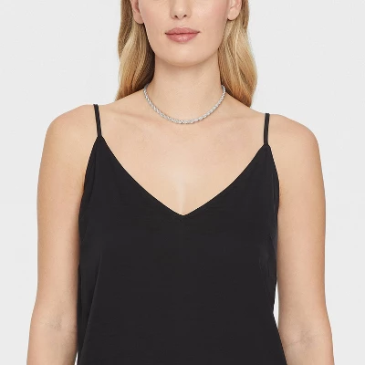 Twisted Chain Short Necklace - A New Day™ Silver 3 Twisted Chain Short Necklace - A New Day™ Silver