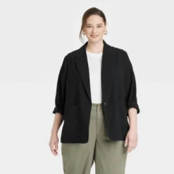 Women's Relaxed Fit Essential Blazer - A New Day™ Black 9 Women's Relaxed Fit Essential Blazer - A New Day™ Black -A New Day GUEST 273907a5 dbda 4902 944b 1cd4d3dbdfca