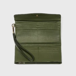 Flap Pouch With Folded Double Interior Wristlet - A New Dayâ„¢