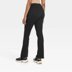 Women's Crossover V-Waistband Flare Leggings - A New Dayâ„¢ Black