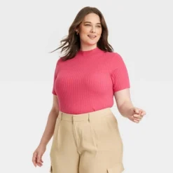 Women's Mock Turtleneck Ribbed Sweater - A New Day™ -A New Day GUEST 2d260432 9428 4fca 8b18 fc272710271a