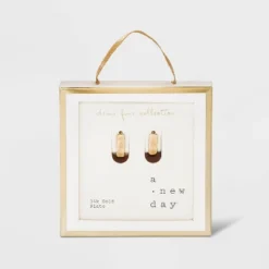 14K Gold Plated Oval Hoop Drop Earrings - A New Day™ -A New Day GUEST 339978b2 cf2c 47fb 9c8c 85f3c0c93875