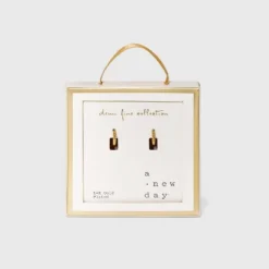 14K Gold Plated Twist Huggie Hoop Earrings - A New Day™ -A New Day GUEST 45c9d6f3 53ab 481e a807 6f8cc1e12f96