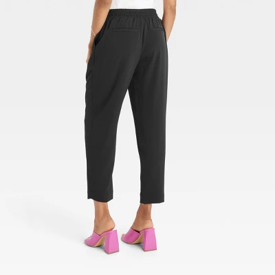Women's High-Rise Tapered Fluid Ankle Pull-On Pants - A New Day™ 3 Women's High-Rise Tapered Fluid Ankle Pull-On Pants - A New Day™