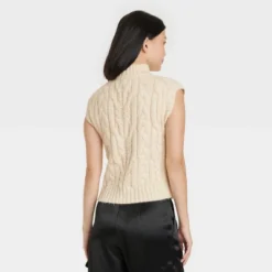 Women's Crewneck Cropped Sweater Vest - A New Dayâ„¢