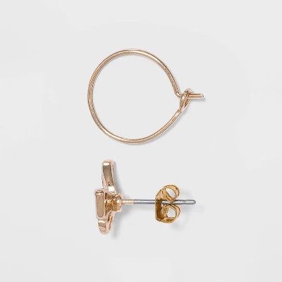 Cubic Zirconia Stud Earring Set 8pc - A New Day™ 3 Cubic Zirconia Stud Earring Set 8pc - A New Day™