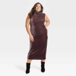 Women's Velour Side Ruched Drapery Bodycon Dress - A New Day™ -A New Day GUEST 6b84a4c6 87f8 46b9 840e 4d3a41a44be2