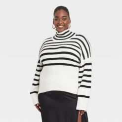 Women's Mock Turtleneck Pullover Sweater - A New Day™ -A New Day GUEST 6c88356e 36bc 45c8 919c 26e3d9181bfc