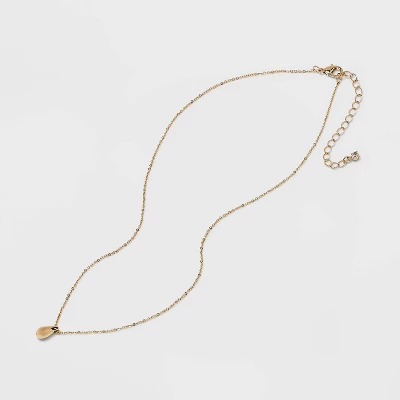 Teardrop Pendant Necklace - A New Day™ Gold 4 Teardrop Pendant Necklace - A New Day™ Gold - Image 2