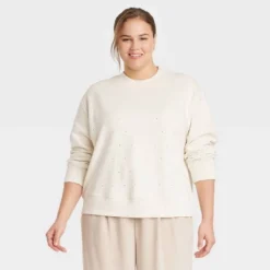 Women's Jeweled Pullover Sweatshirt - A New Day™ 17 Women's Jeweled Pullover Sweatshirt - A New Day™ -A New Day GUEST 797cd6d6 17d1 4537 a354 246c711d7642