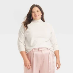 Women's Long Sleeve Mock Turtleneck T-Shirt - A New Day™ -A New Day GUEST 7a400d49 3ce4 4926 a949 656e37c82e5b