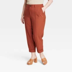 Women's High-Rise Slim Fit Effortless Pintuck Ankle Pants - A New Day™ -A New Day GUEST 804921f9 cd7f 4a99 b179 4fde0f377c3a