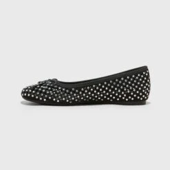 Women's Minnie Ballet Flats - A New Day™ Black