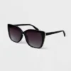 Women's Oversized Cateye Sunglasses - A New Day™ Black -A New Day GUEST 8379a899 c8fd 47b9 bc18 426b80b3adee