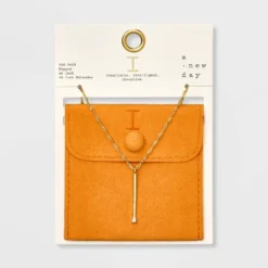 Gold Dipped Scattered Cubic Zirconia Initial Pendant Necklace - A New Day™ Gold -A New Day GUEST 92cec167 0a22 42c6 a8b2 4a1f833434e4