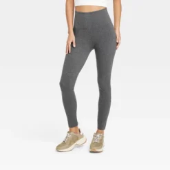 Women's High Waisted Cotton Blend Seamless Leggings - A New Day™ -A New Day GUEST 9b237b71 70e3 4eab a61c b77686e420a5