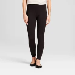 Women's High Waist Ponte Leggings - A New Day Black -A New Day GUEST 9c0395c9 7d1d 4d4f 9353 caec1452392b