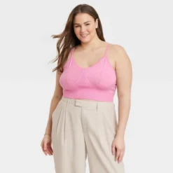 Women's V-Neck Bralette Sweater - A New Day™ -A New Day GUEST 9fedd3a3 11a0 435c a8b0 159d4ffd8c99