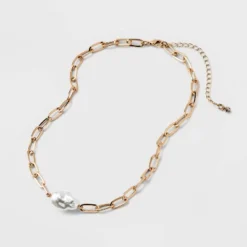 Baroque Pearl Pendant Necklace - A New Day™ Gold -A New Day GUEST a59d6447 a860 4529 b1b5 ba10cfd4c19d