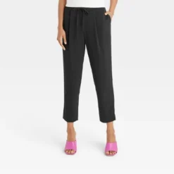 Women's High-Rise Tapered Fluid Ankle Pull-On Pants - A New Day™ 9 Women's High-Rise Tapered Fluid Ankle Pull-On Pants - A New Day™ -A New Day GUEST a5edc159 a687 41cf a9e1 5bb129c0cd5d