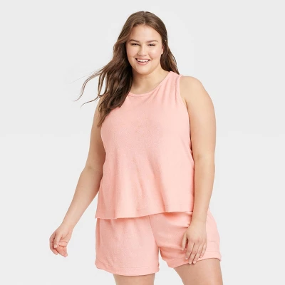 Women's Terry Tank Top - A New Day™ Blush 6 Women's Terry Tank Top - A New Day™ Blush - Image 4