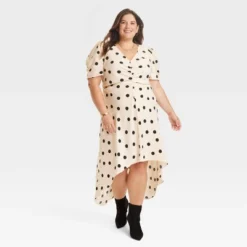 Women's Crepe Short Sleeve Midi Dress - A New Day™ -A New Day GUEST bee991e7 b883 4a7d 8ccb faf681c2b9c1