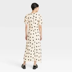 Women's Crepe Short Sleeve Midi Dress - A New Day™