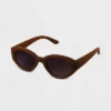 Women's Plastic Oval Sunglasses - A New Day™ Brown 2 Women's Plastic Oval Sunglasses - A New Day™ Brown -A New Day GUEST c281acfc 4120 47c2 93cd 25df0750834c