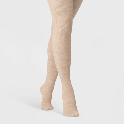 Women's Ribbed Fleece Lined Tights - A New Day™ 5 Women's Ribbed Fleece Lined Tights - A New Day™ - Image 3