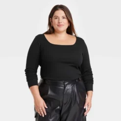 Women's Long Sleeve Slim Fit T-Shirt - A New Day™ -A New Day GUEST cb0bfca3 e85a 41a8 a9a8 1cc34312eb72