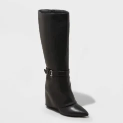 Women's Tall Novie Dress Boots - A New Day™ Black -A New Day GUEST d6a6d7b9 7392 4fbf badc c40dfa168777