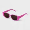 Women's Plastic Angular Rectangle Sunglasses - A New Day™ Light Pink 2 Women's Plastic Angular Rectangle Sunglasses - A New Day™ Light Pink -A New Day GUEST d7d26195 a178 4f0d a632 fd5f939feafa