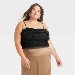 Women's Tiny Tulle Tank Top - A New Day™ -A New Day GUEST dee52f7d c1c1 4468 990a 7d50b48e0c63