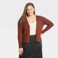 Women's Fine Gauge Ribbed Cardigan - A New Day™ -A New Day GUEST e725e464 c213 40cf b1b2 f76b30d26ef3