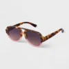 Women's Round Two-Tone Plastic Aviator Sunglasses - A New Day™ Pink -A New Day GUEST e7b17f47 4861 40bb b8b4 00aa12a4ccaf
