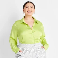 Women's Long Sleeve Button-Front Shirt - A New Day™ -A New Day GUEST e9f15170 5b71 4d07 85d4 ba5a5dcd18c6