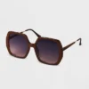 Women's Oversized Square Sunglasses - A New Day™ Brown -A New Day GUEST f09e1a8a edbc 4948 8f4f 7adf1062e40a