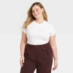 Women's Short Sleeve Ribbed 3pk Bundle T-Shirt - A New Dayâ„¢ Black/White/Gray