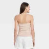 Women's Slim Fit Ruched Tube Top - A New Day™