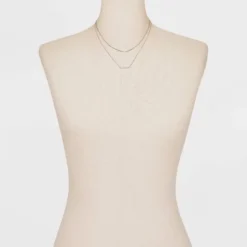 Sterling Silver Cubic Zirconia Multi-Strand Necklace - A New Day™ Silver