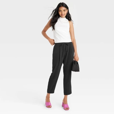 Women's High-Rise Tapered Fluid Ankle Pull-On Pants - A New Day™ 4 Women's High-Rise Tapered Fluid Ankle Pull-On Pants - A New Day™ - Image 2