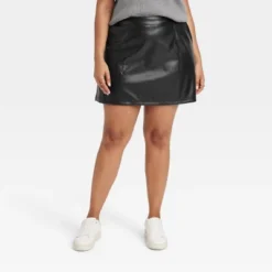 Women's Mini Faux Leather Skirt - A New Day™ -A New Day GUEST feedc6fe 1f9b 438b bd71 3921911a5d54